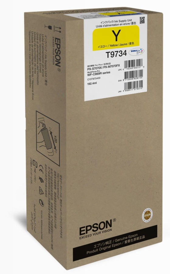 Inchiostro Yellow XL per WorkForce Pro WF-C869R