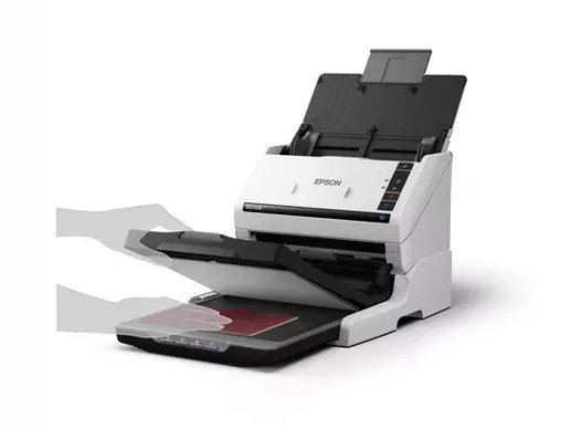 Lo scanner fronte/retro WorkForce DS-530III consente di digitalizzare rapidamente i documenti aziendali