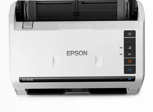 Lo scanner fronte/retro WorkForce DS-530III consente di digitalizzare rapidamente i documenti aziendali