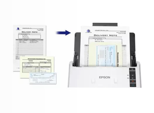 Lo scanner fronte/retro WorkForce DS-530III consente di digitalizzare rapidamente i documenti aziendali