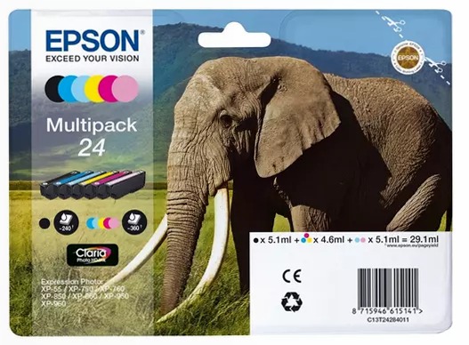 Multipack 6-colours 24 Claria Photo HD Ink