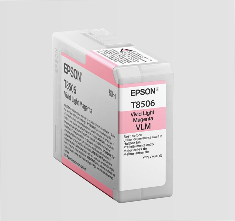 Singlepack Vivid Light Magenta T85060N UltraChrome HD ink 80ml
