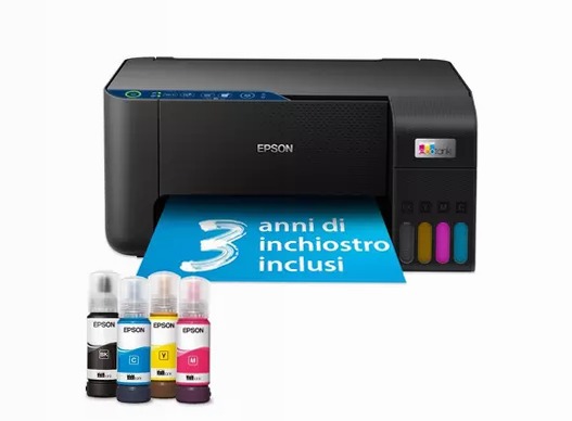 EcoTank ET-2861 stampante multifunzione A4 Wi-Fi con serbatoi di inchiostro, fino a 3 anni di inchiostro inclusi 100fogli 33ppm