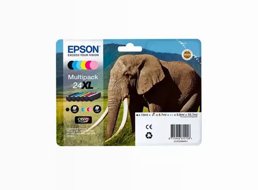 Multipack 6-colours 24XL Claria Photo HD Ink