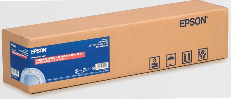 Premium Semigloss Photo Paper Roll, 24" x 30,5 m, 250g/m2