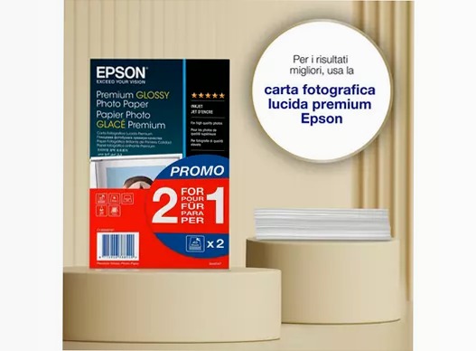 Epson Premium Glossy Photo Paper (100 x 150mm), 255gsm, 80 sheets