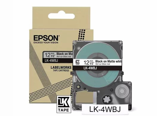 Matte Tape White/Black 12mm (8m)