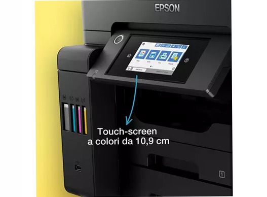 Stampante multifunzione A4 Wi-Fi con serbatoi di inchiostro e fax EcoTank ET-5800 550fogli 32ppm