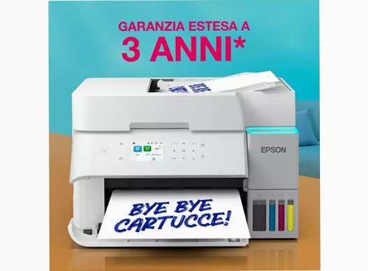 EcoTank ET-3956 Stampante multifunzione bianca A4 Wi-Fi con serbatoi di inchiostro, fino a 3 anni di inchiostro inclusi 250fogli 35ppm