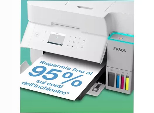 EcoTank ET-3956 Stampante multifunzione bianca A4 Wi-Fi con serbatoi di inchiostro, fino a 3 anni di inchiostro inclusi 250fogli 35ppm