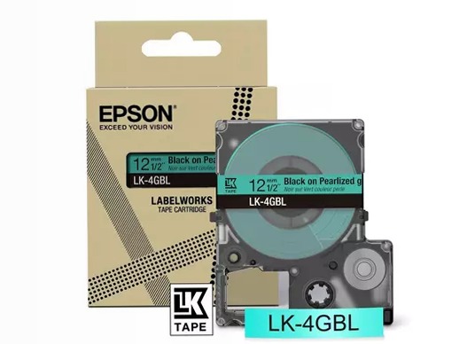 Colour Tape – Pearl Green/Black 12mm(9m) – LK-4GBL