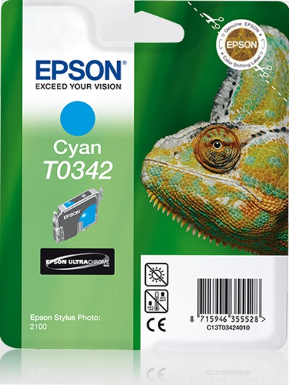Singlepack Cyan T0342 Ultra Chrome