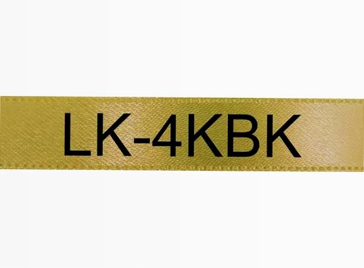 Ribbon Satin Gold/Black 12mm (5m)
