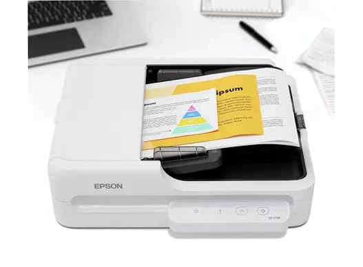 Scanner compatto a pianale WorkForce DS-1730 per piccole imprese e uffici a casa.