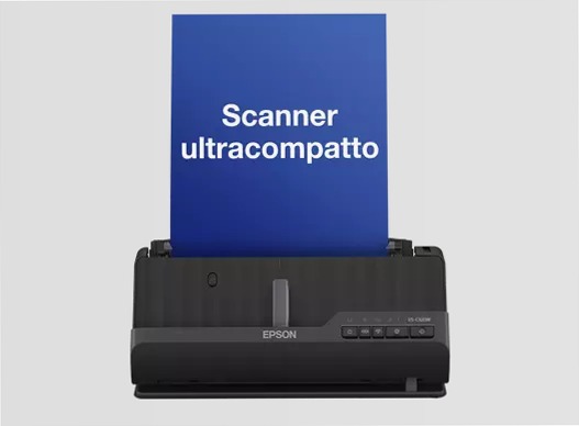 Lettore di documenti compatto ES-C320W A4 con connettività Wi-Fi e percorso carta a U