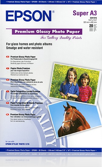 Premium Glossy Photo Paper, DIN A3+, 255g/m2, 20 Sheets
