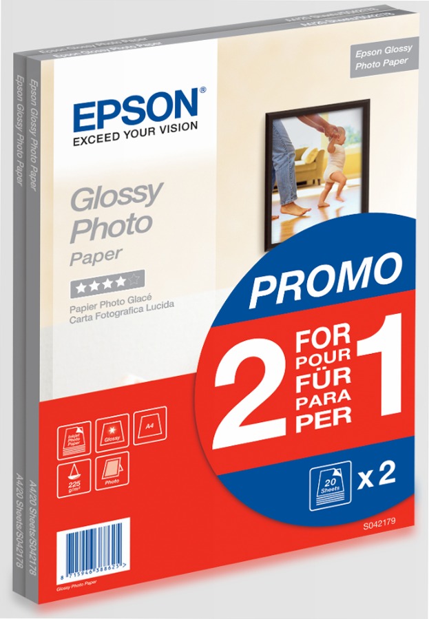 Glossy Photo Paper - 2 for 1, DIN A4
