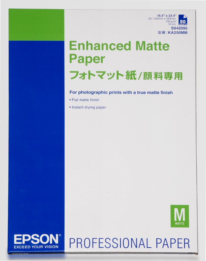 Enhanced Matte Paper, DIN A3+, 192g/m2, 100 Sheets