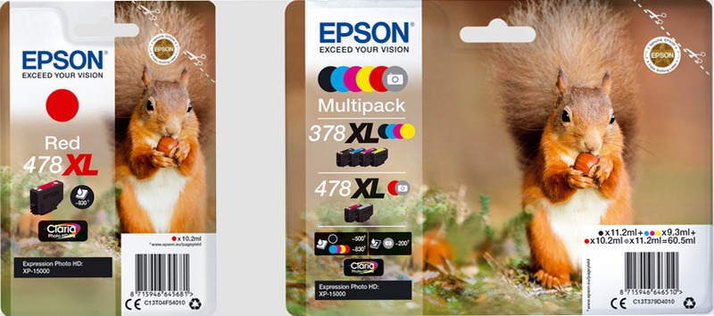 478XL Claria Photo HD Ink Series