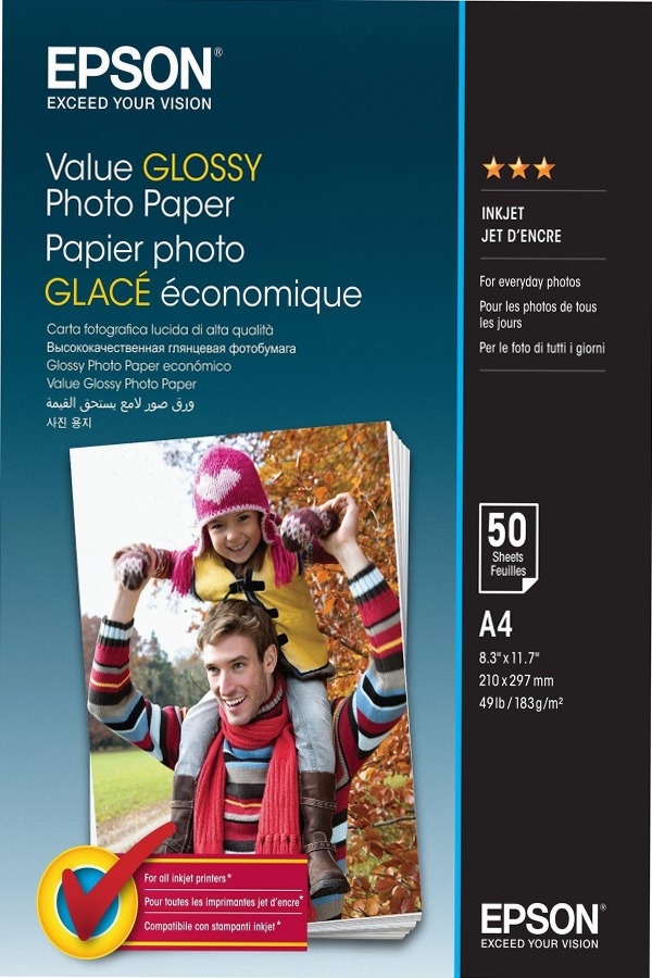 Carta Fotografica Lucida A4 - Value Glossy