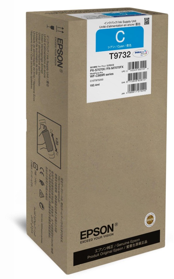 Inchiostro CYAN XL per WorkForce Pro WF-C869R