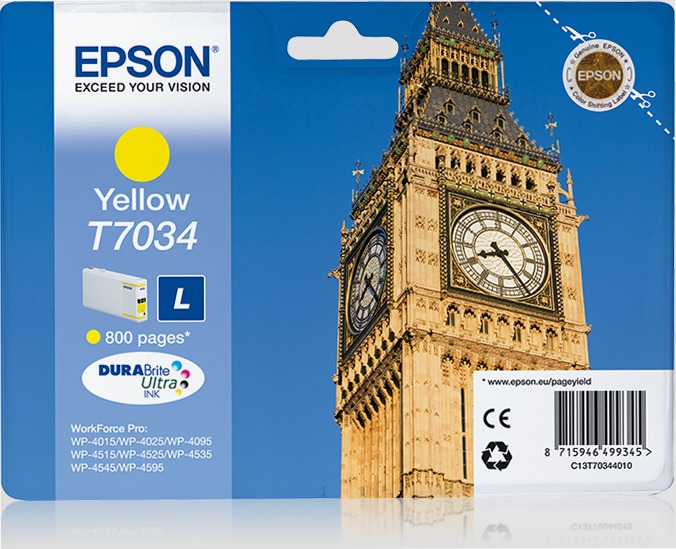 WP4000/4500 Series Ink Cartridge L Yellow 0.8k