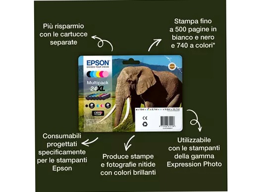 Singlepack Black 24 Claria Photo HD Ink
