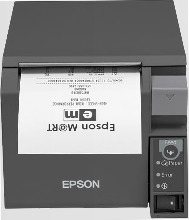 Epson TM-T70II (025B2): Wifi + Built-in USB, PS, Black, EU