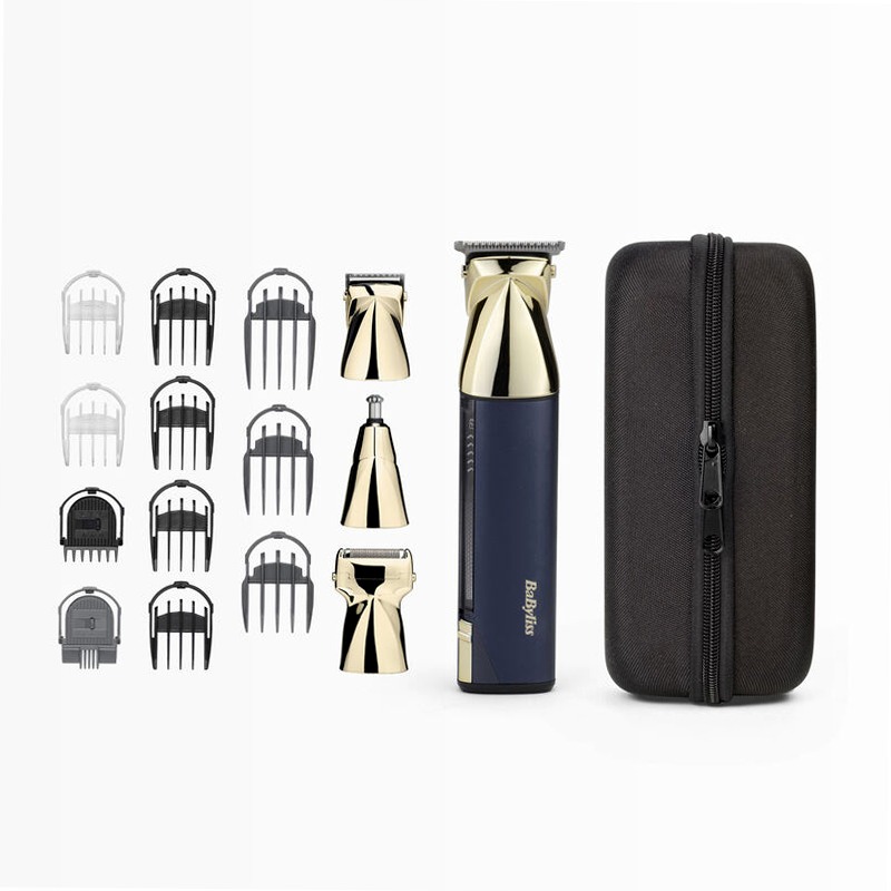 Multikit Grooming Super-X Metal Series 15 in 1 (Gold/Blue)