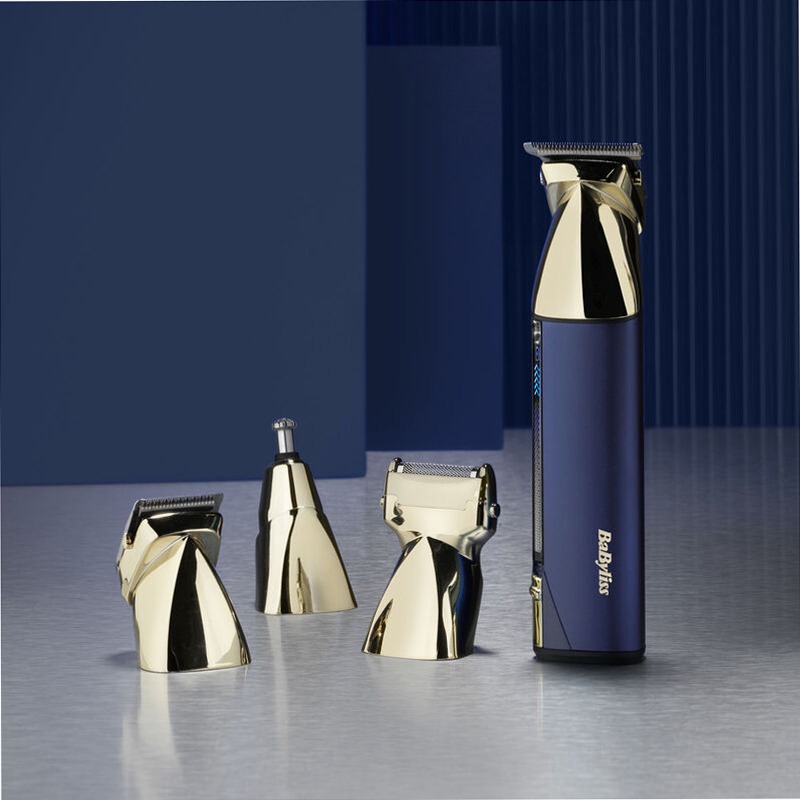 Multikit Grooming Super-X Metal Series 15 in 1 (Gold/Blue)