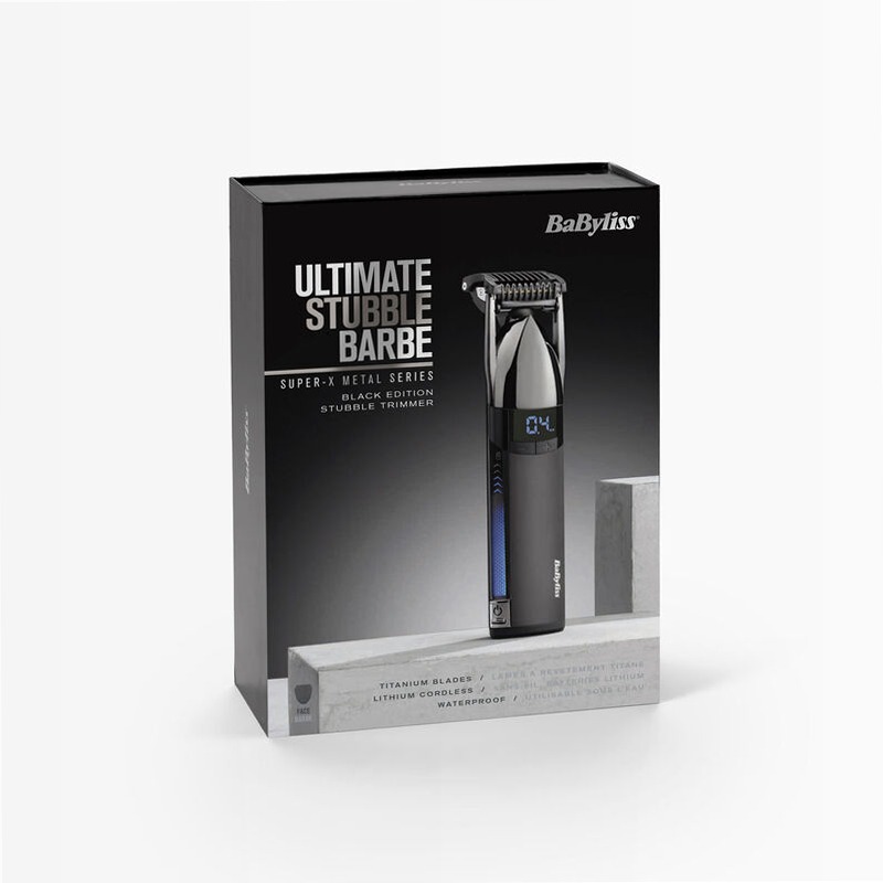 Regolabarba Stubble Cordless Super-X Metal Series (Black)