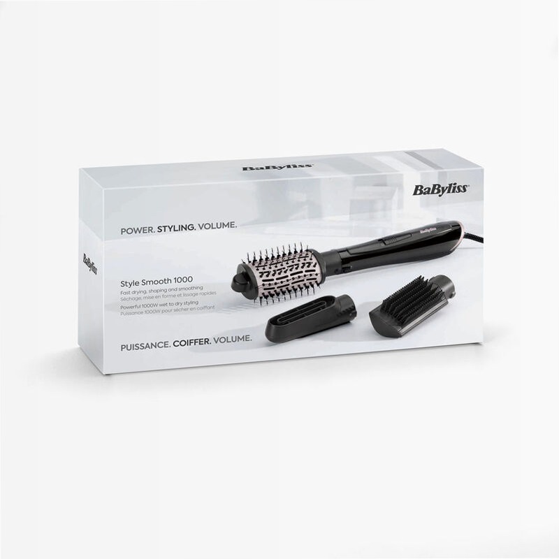 SPAZZOLA FISSA STYLE SMOOTH 1000W 3 ACCESSORI