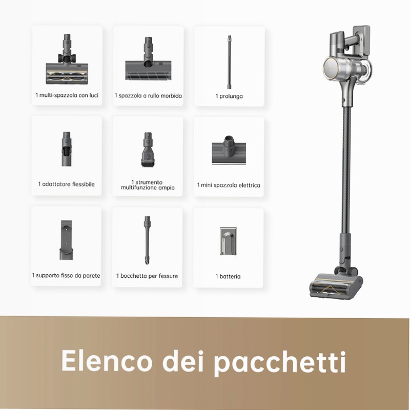 Aspirapolvere senza fili Dreame R20 A Nero