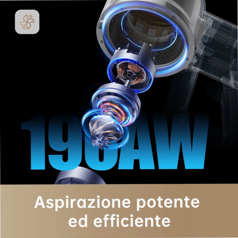 Aspirapolvere senza fili Dreame R20 A Nero