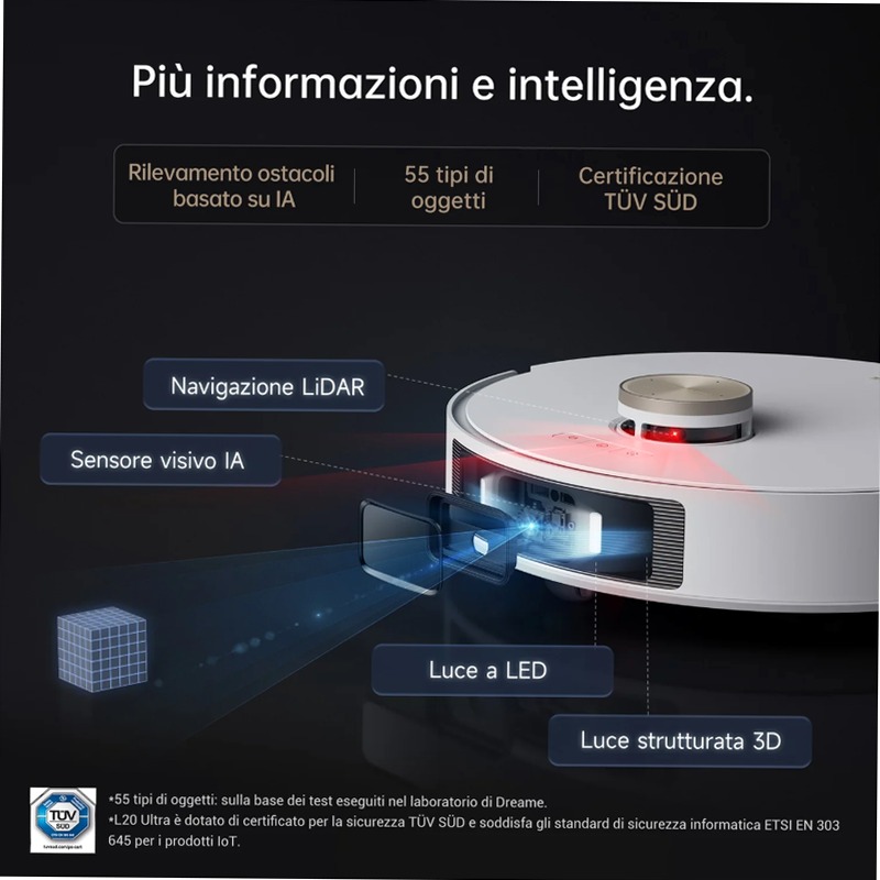 Robot Aspirapolvere Dreame L20 Ultra Complete
