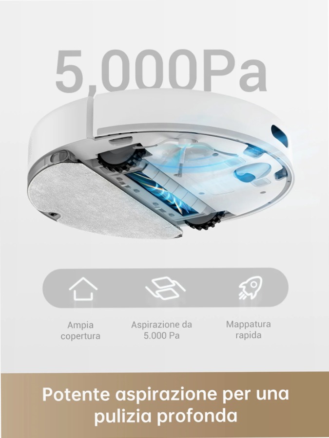 Dreame D10s - Robot Aspirapolvere con Filtro HEPA