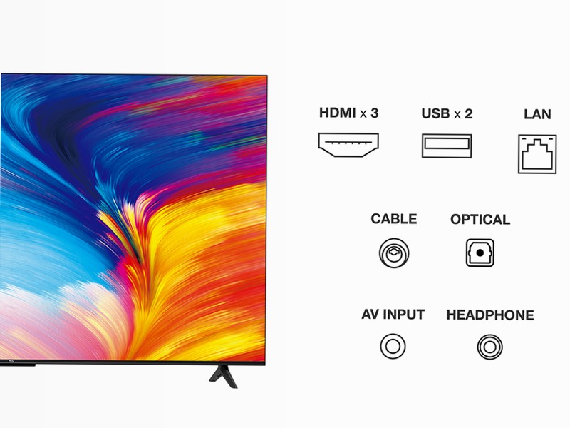 TCL Serie P63 - TV 4K HDR - Google TV - Dolby Audio - TCL Italy