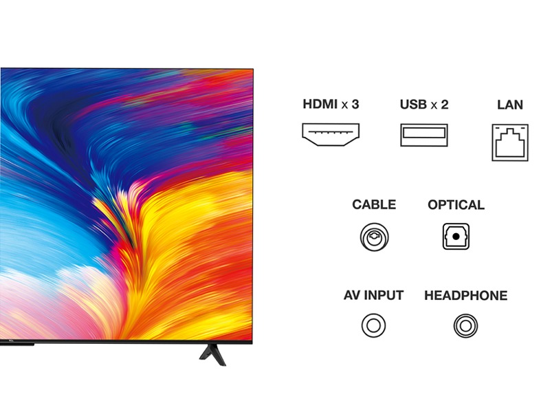 TCL Serie P63 - TV 4K HDR - Google TV - Dolby Audio - TCL Italy