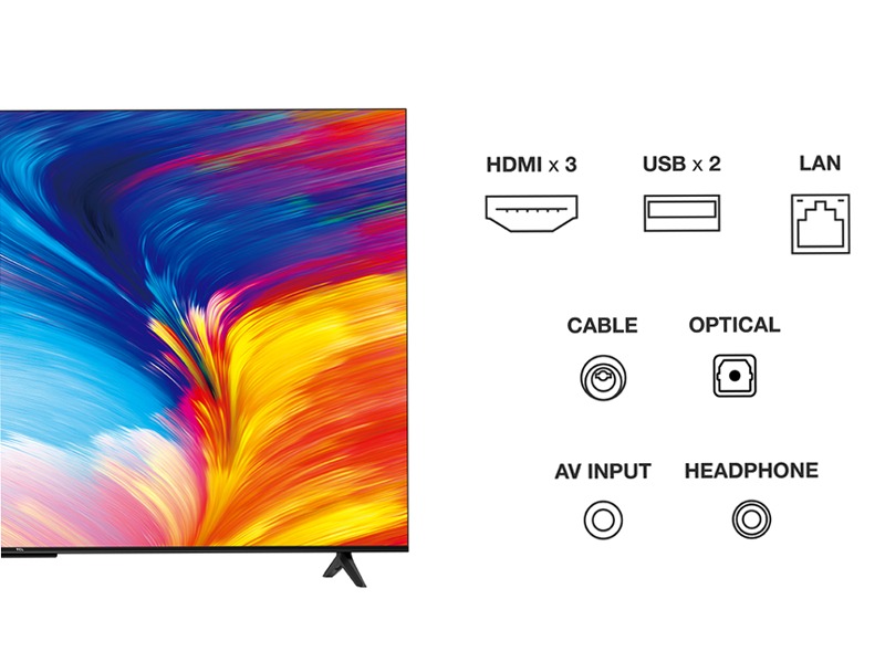 TCL Serie P63 - TV 4K HDR - Google TV - Dolby Audio - TCL Italy