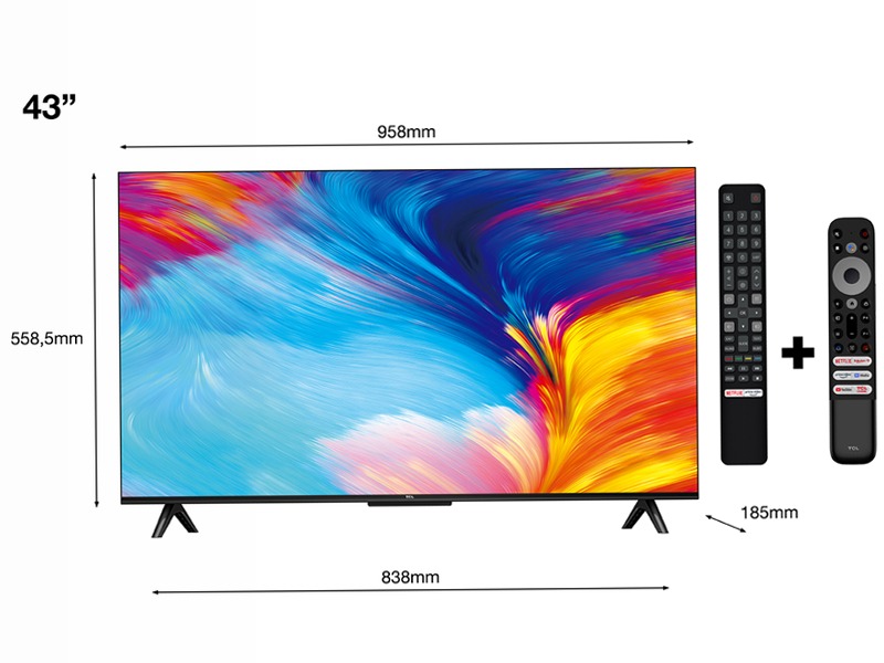 TCL Serie P63 - TV 4K HDR - Google TV - Dolby Audio - TCL Italy