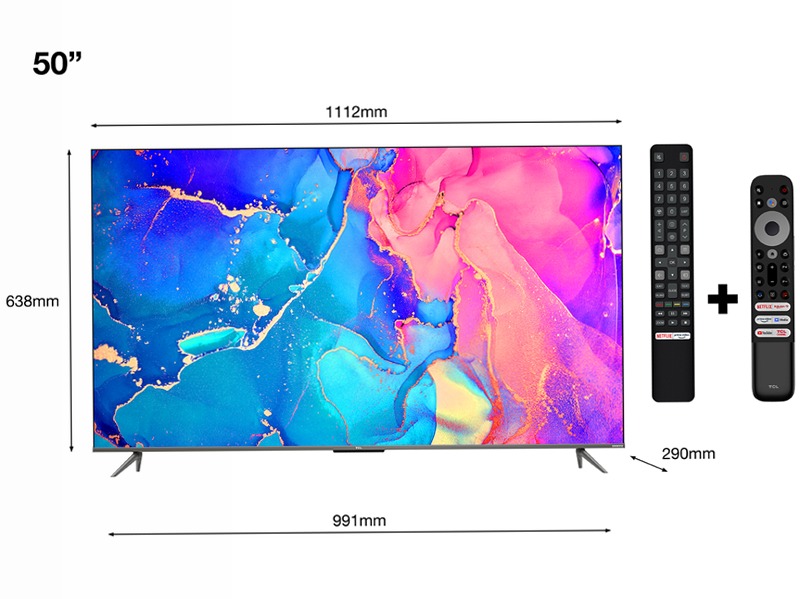 TCL Serie C63 - TV QLED 4K HDR - Onkyo - Google TV - TCL Italy
