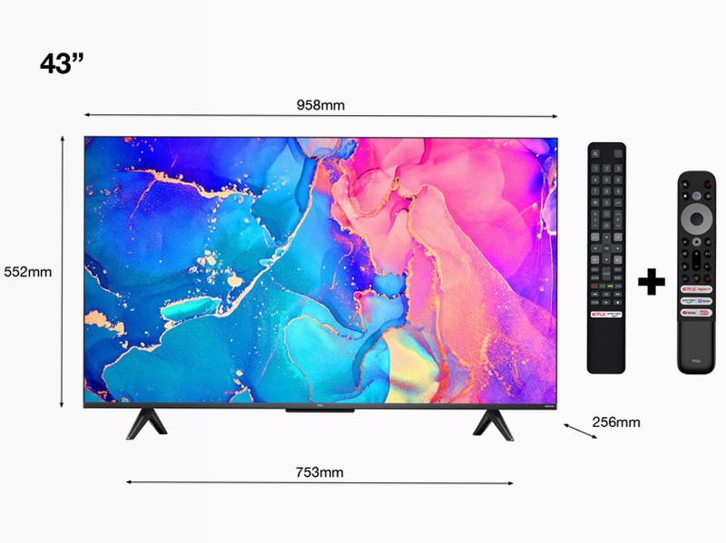 TCL Serie C63 - TV QLED 4K HDR - Onkyo - Google TV - TCL Italy