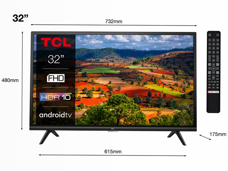 TCL ES570F Android TV-32 pollici-Slim TV FHD con HDR | TCL Italia