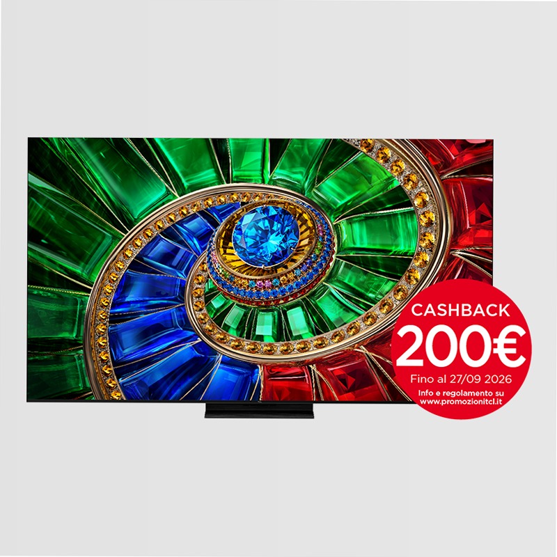 TCL RM7L RGB-Mini LED TV 4K UHD Google TV da 98 pollici | TCL Italia 98" HD Mini-LED