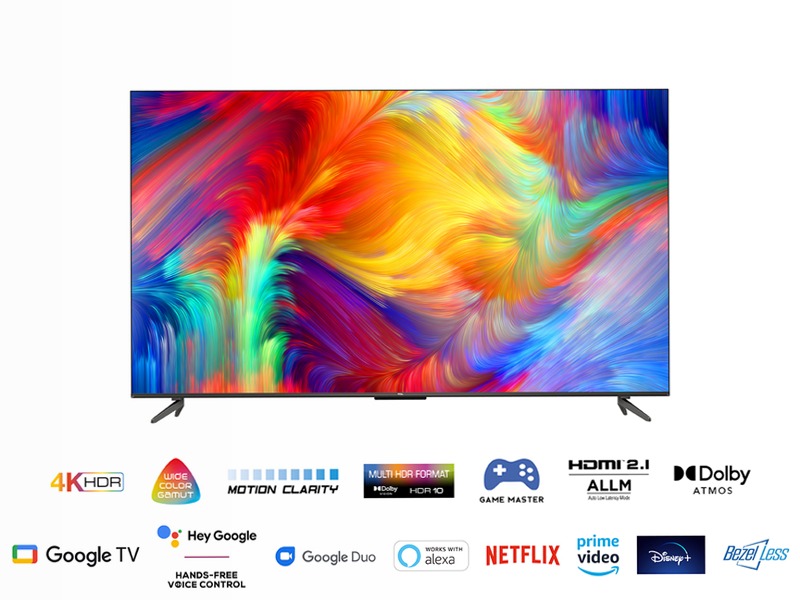 TCL Serie P73 - TV Nanotecnologia WCG 4K - Google TV - TCL Italy