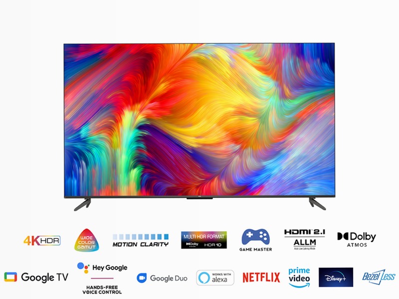 TCL Serie P73 - TV Nanotecnologia WCG 4K - Google TV - TCL Italy