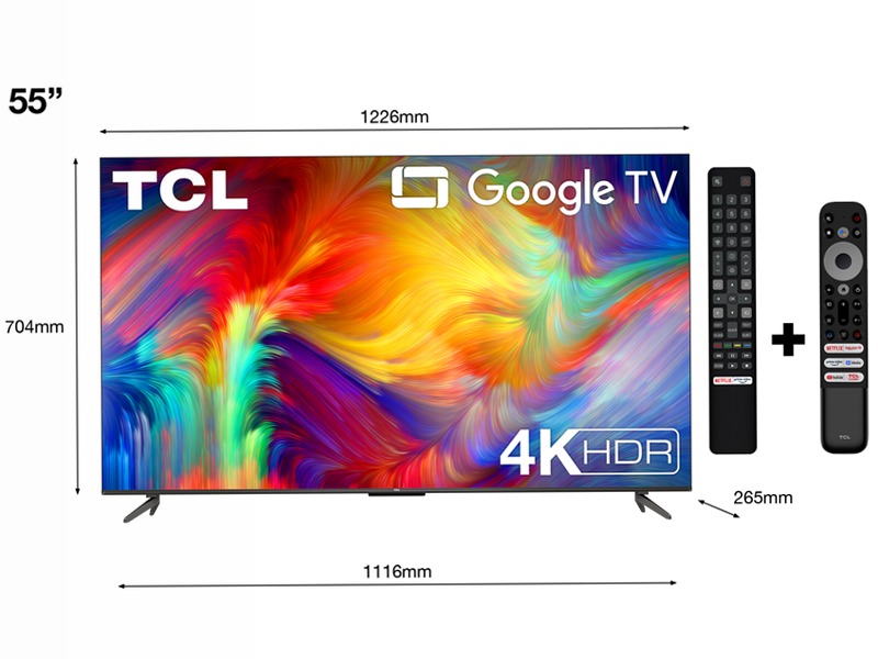 TCL Serie P73 - TV Nanotecnologia WCG 4K - Google TV - TCL Italy