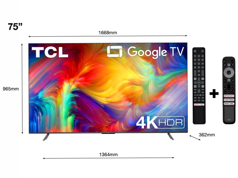 TCL Serie P73 - TV Nanotecnologia WCG 4K - Google TV - TCL Italy