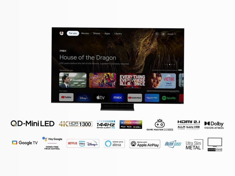 QD-Mini LED 4K TV 75 inch - C805 - TCL Italy