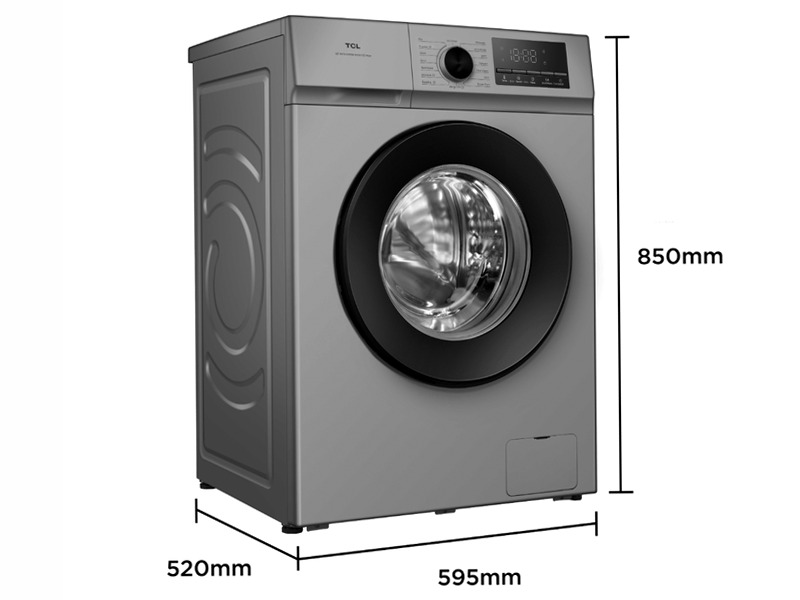 Lavatrice TCL FF0824SA0 – Motore Inverter & Funzione Vapore | TCL Italia Argento